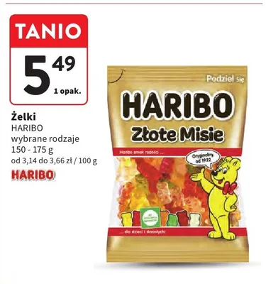Żelki Złote Misie promocja w Intermarche