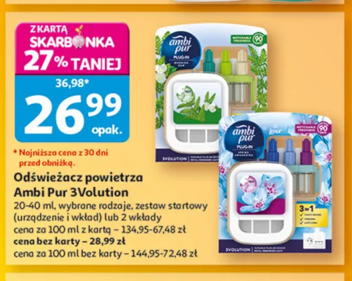 Odświeżacz powietrza Ambi Pur 3Volution zestaw startowy promocja w Auchan