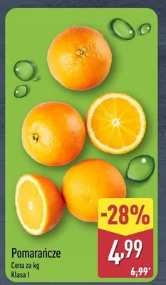 Pomarańcze promocja w Aldi