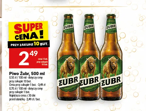 Piwo Żubr promocja w Twój Market