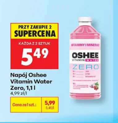 Napój Oshee Vitamin Water Zero promocja w Biedronka