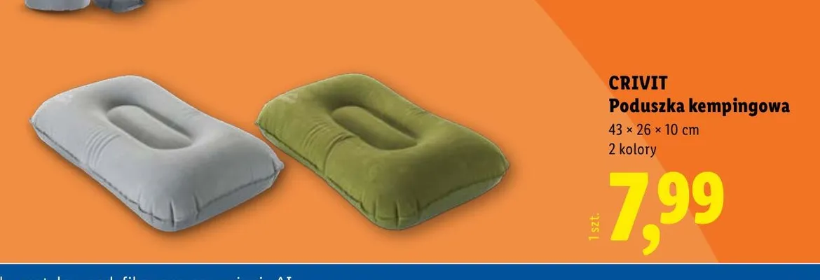 Poduszka kempingowa Crivit promocja w Lidl