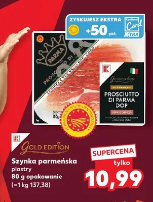 Szynka parmeńska plastry K-Classic Gold Edition promocja w Kaufland