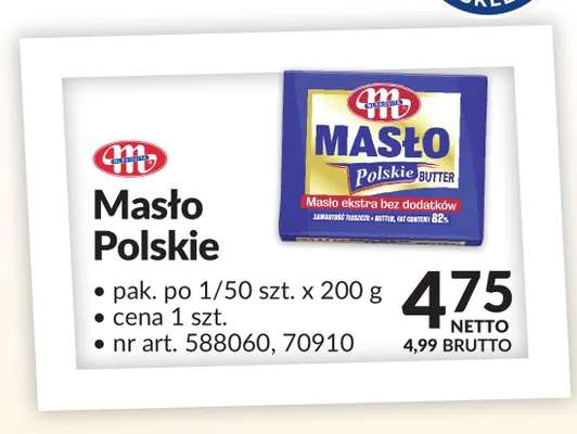 Masło Polskie Mlekovita promocja w Makro