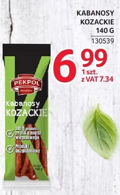 Kabanosy Kozackie 130539 promocja w Selgros