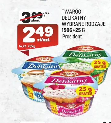 Twaróg Delikatny President promocja w Społem Praga