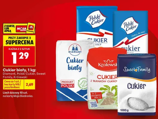 Cukier biały Polski Cukier promocja w Biedronka