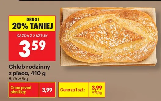 Chleb rodzinny z pieca promocja w Biedronka