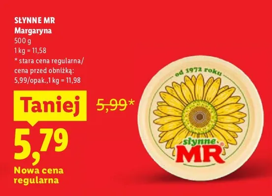 Margaryna Słynne MR promocja w Lidl