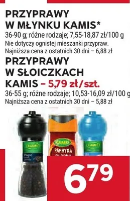 Przyprawy w słoiczkach Kamis promocja w Stokrotka