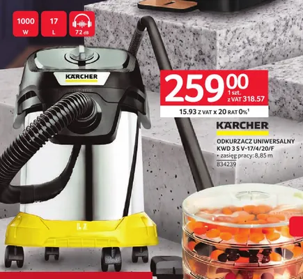 Odkurzacz uniwersalny Kwd 3 S V-17/4/20/F Kärcher promocja w Selgros