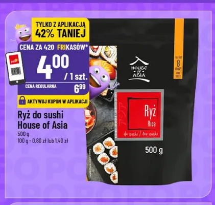 Ryż do sushi House of Asia promocja w POLOmarket