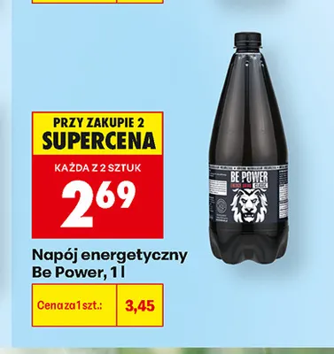 Napój energetyczny Be Power promocja w Biedronka