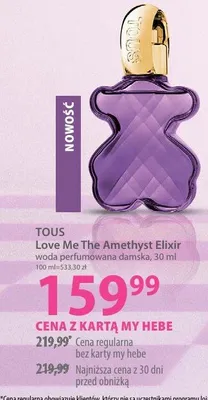 Woda perfumowana damska Love Me The Amethyst Elixir promocja w Hebe