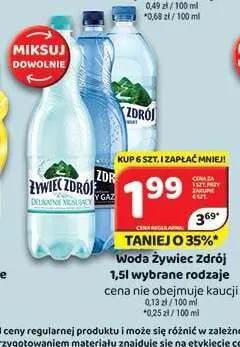 Woda Żywiec Zdrój Delikatnie Musujący promocja w Delfin