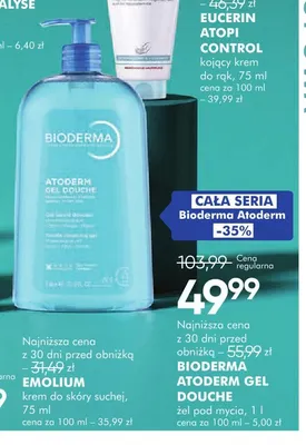 Żel do mycia Bioderma Atoderm Gel Douche promocja w Super-Pharm