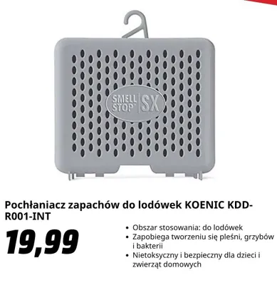 Pochłaniacz zapachów do lodówek KOENIC promocja w Media Markt