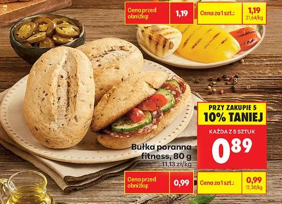 Bułka poranna fitness promocja w Biedronka