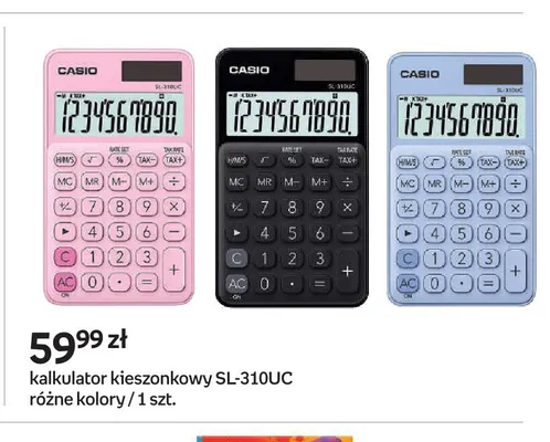 Kalkulator kieszonkowy SL-310UC Casio promocja w Empik