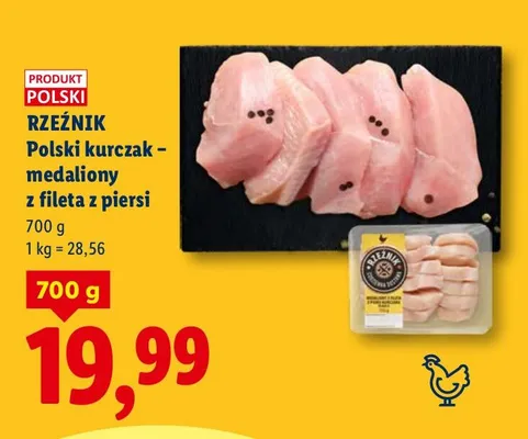 Polski kurczak - medaliony z fileta z piersi promocja w Lidl