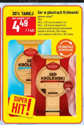 Ser w plastrach Królewski Sierpc promocja w POLOmarket