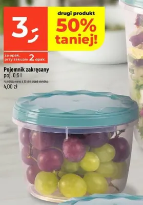 Pojemnik zakręcany 0,6 l promocja w Dealz