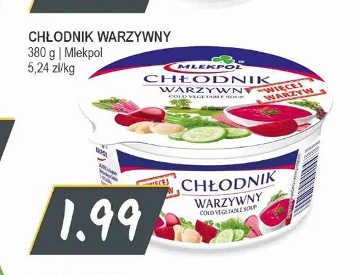 Chłodnik warzywny Mlekpol promocja w Słoneczko