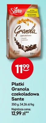 Płatki Granola czekoladowa Sante promocja w Żabka
