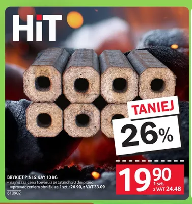 Brykiet Pini & Kay 10 kg promocja w Selgros