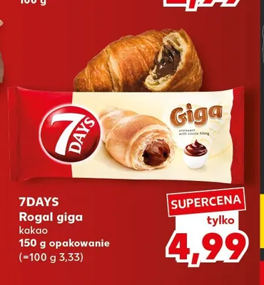 Rogal giga kakao 7Days promocja w Kaufland