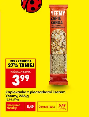 Zapiekanka z pieczarkami i serem Yeemy promocja w Biedronka