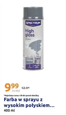 Farba w sprayu z wysokim połyskiem promocja w Action