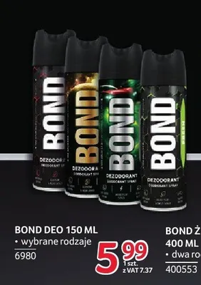 Dezodorant męski Bond Fresh 150 ml promocja w Selgros