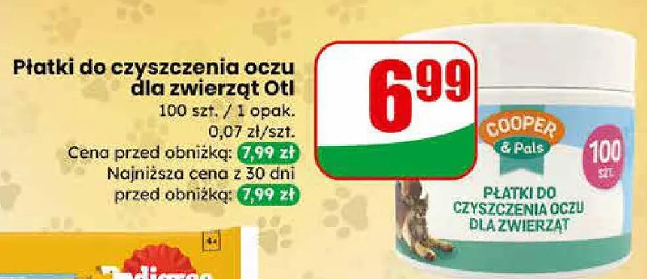Płatki do czyszczenia oczu dla zwierząt Oti promocja w Dino