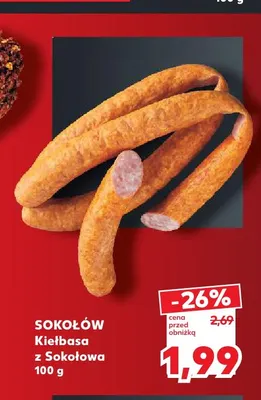 Kiełbasa z Sokołowa Sokołów promocja w Kaufland