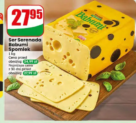 Ser żółty Serenada Babumi Spomlek promocja w Dino
