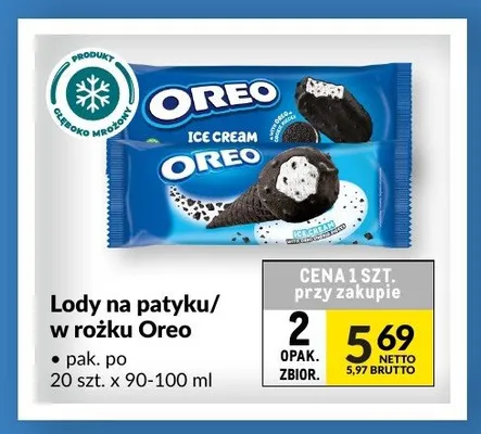 Lody na patyku Oreo promocja w Makro