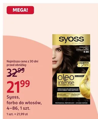 Farba do włosów, 4-86 promocja w Rossmann