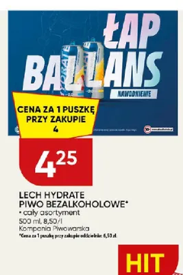 Piwo bezalkoholowe Lech Hydrate promocja w Chata Polska