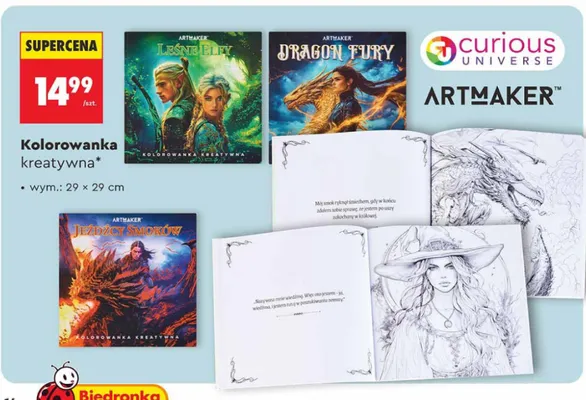 Kolorowanka kreatywna Artmaker promocja w Biedronka