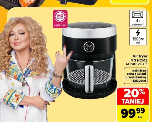 Air fryer Mg Home AF24012C Cz promocja w Carrefour Market