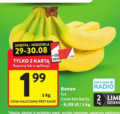Banany promocja w Intermarche