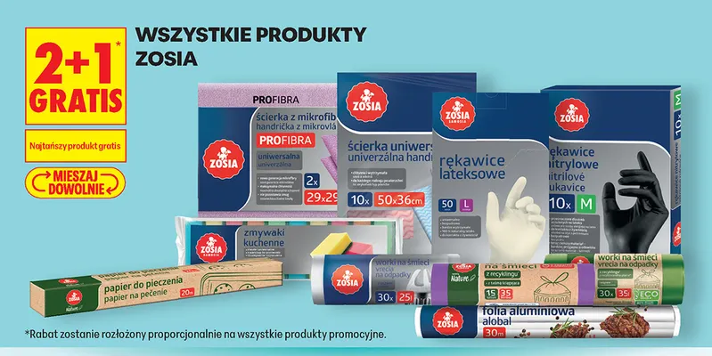Worki na śmieci Zosia 25 l 30 szt. promocja w Biedronka