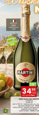 Wino musujące Martini Prosecco promocja w Twój Market