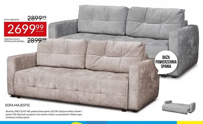 Sofa Majestic promocja w Abra Meble
