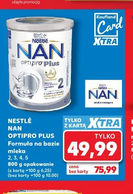 Formuła na bazie mleka 5 Nestlé NAN Optipro Plus promocja w Kaufland