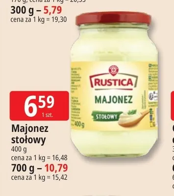 Majonez stołowy Rustica promocja w Leclerc