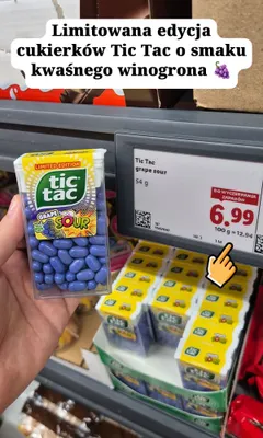 Cukierki Tic Tac Grape Sour promocja w Lidl