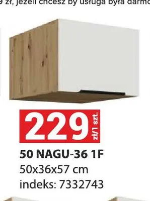 Szafka kuchenna wisząca 50 NAGU-36 1F promocja w Merkury Market
