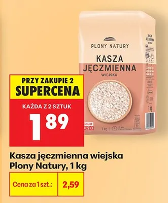 Kasza jęczmienna wiejska promocja w Biedronka